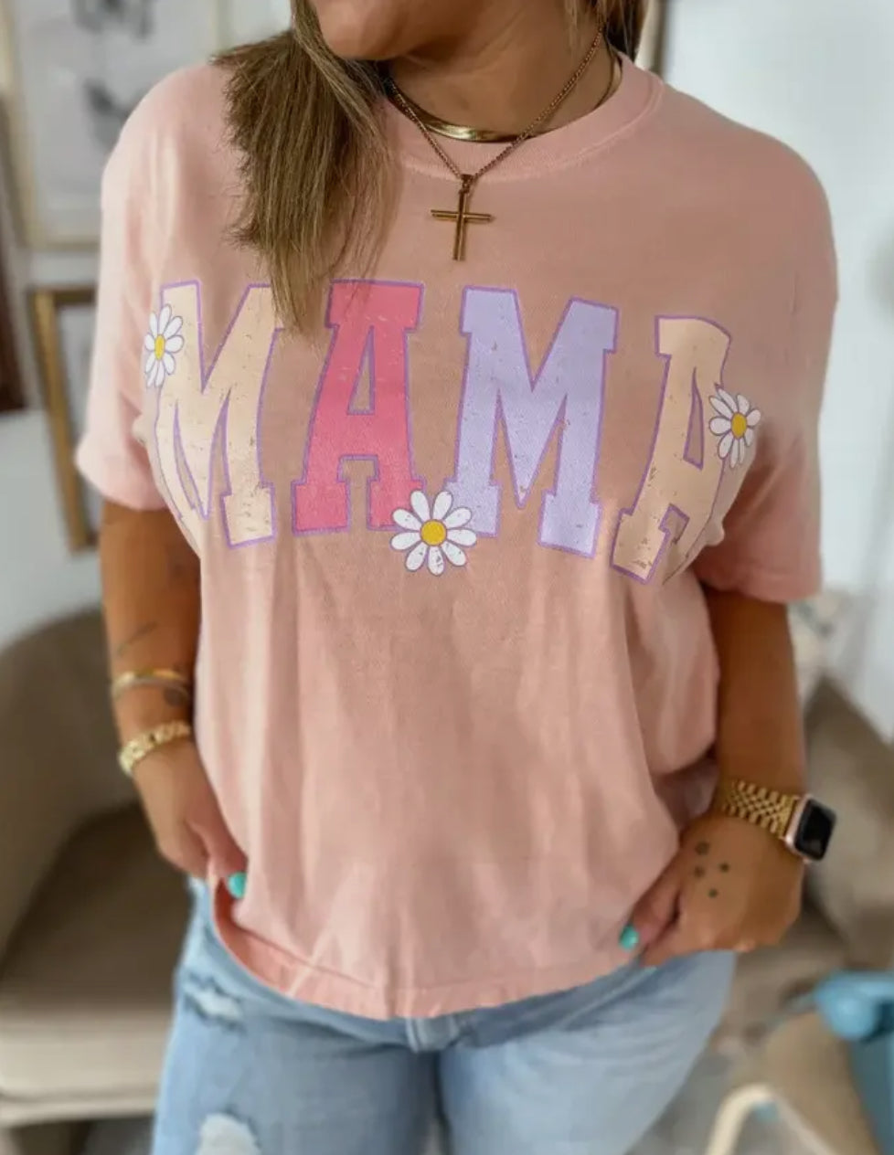 Flower MAMA Boxy Tee