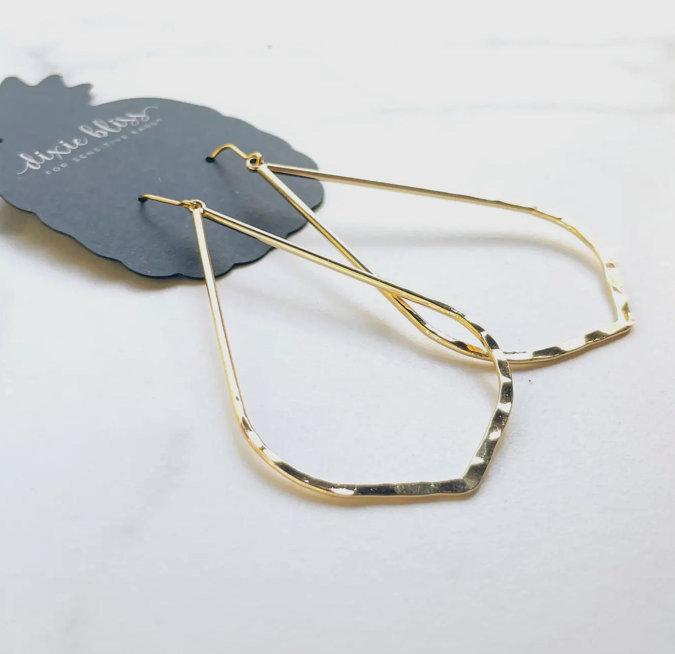 Gold Teardrop Earrings