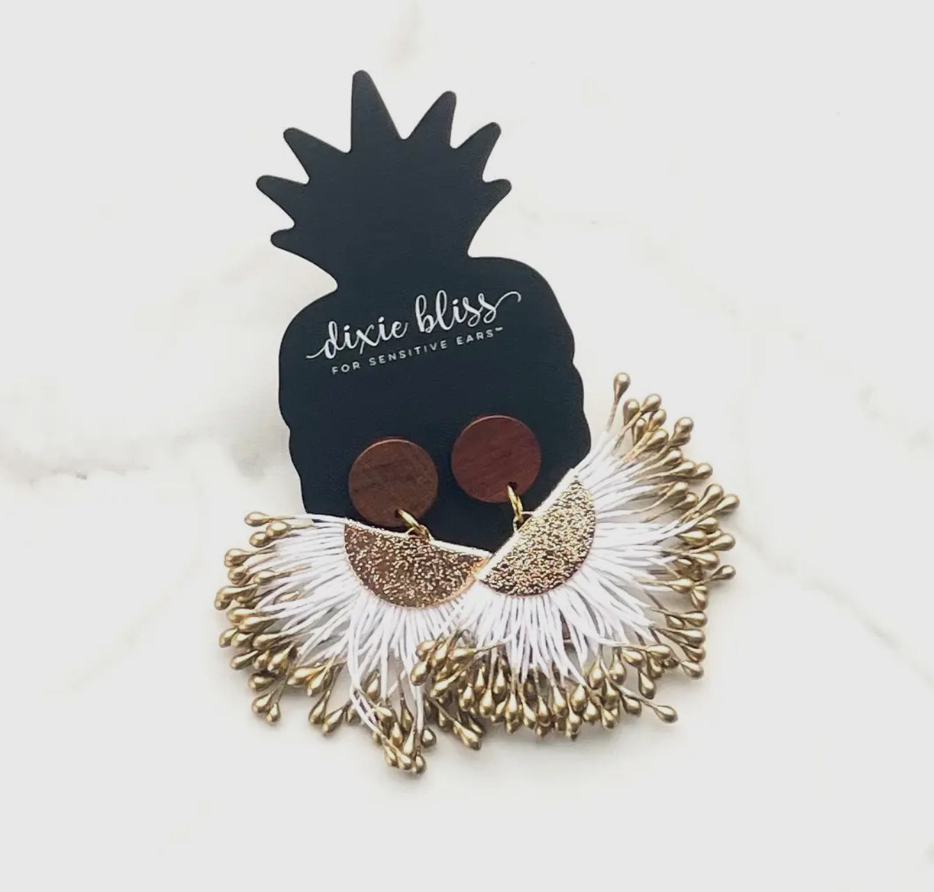 Polished Wood Earrings