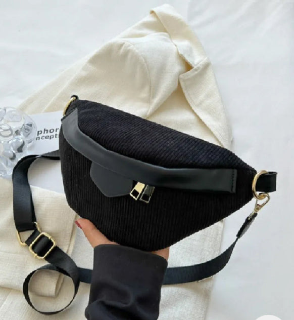 Corduroy Cross Body Bag