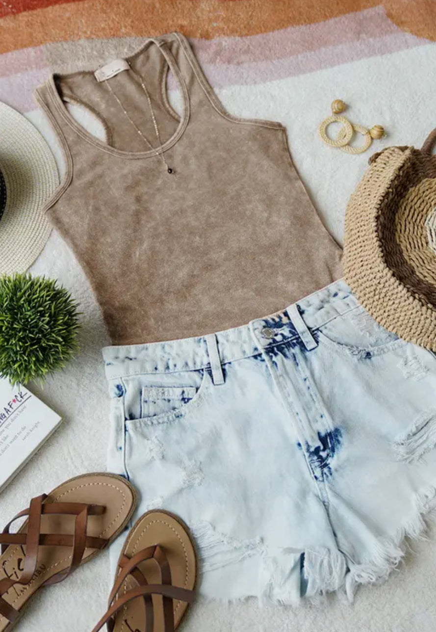 Mineral Washed Body Suit