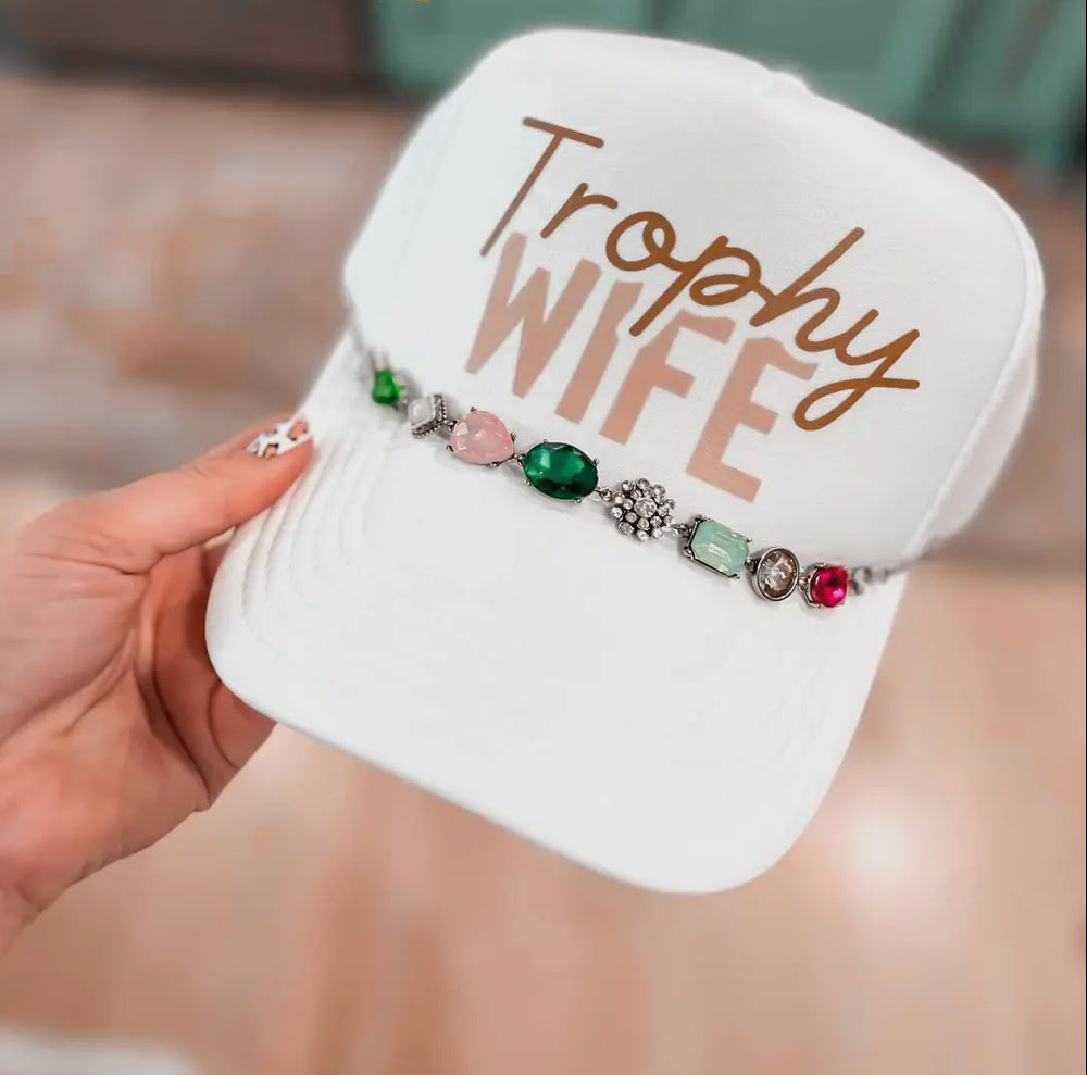 TROPHY WIFE Trucker Hat-CHAIN SOLD SEPARATELY