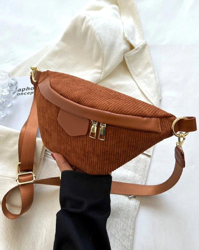 Corduroy Cross Body Bag