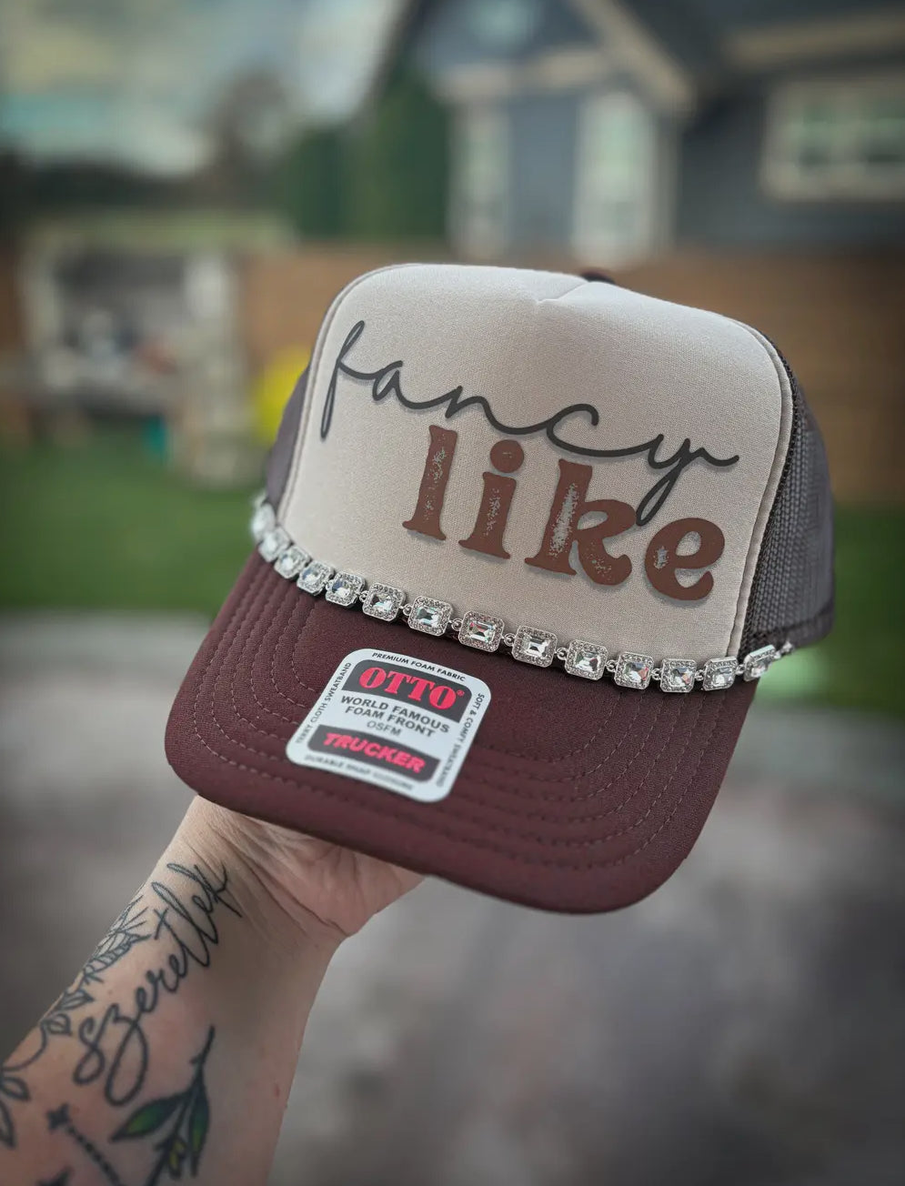 FANCY LIKE Trucker Hat- CHAIN SOLD SEPARATELY