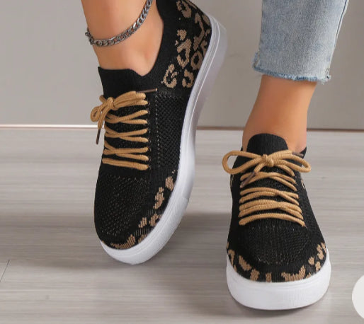 Black Leopard Shoes