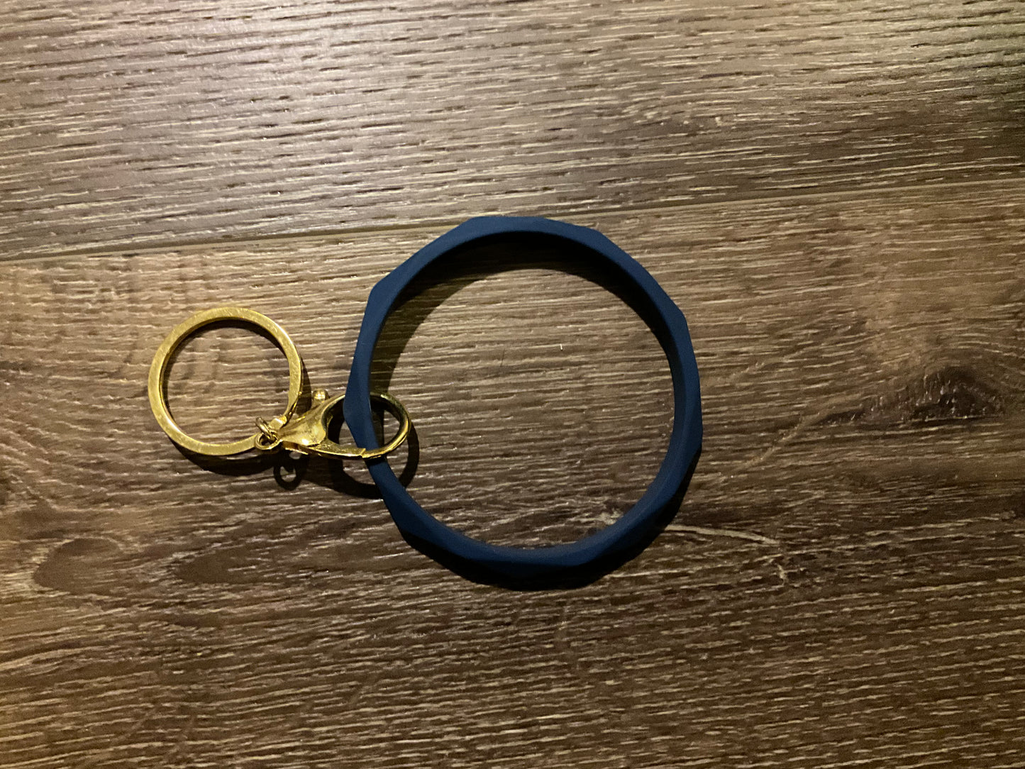 Navy Silicone Key Chain