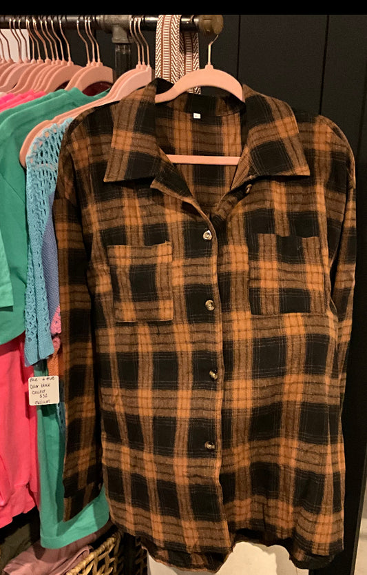 Plaid Collared Shirt