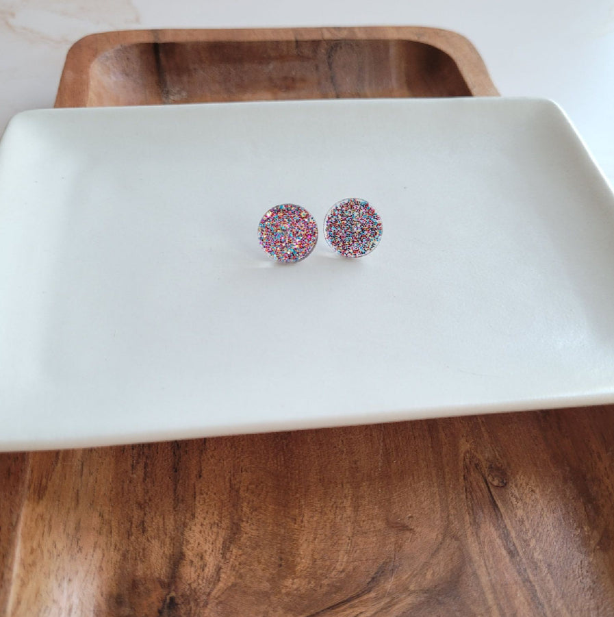 Sophie Stud Rainbow Earrings