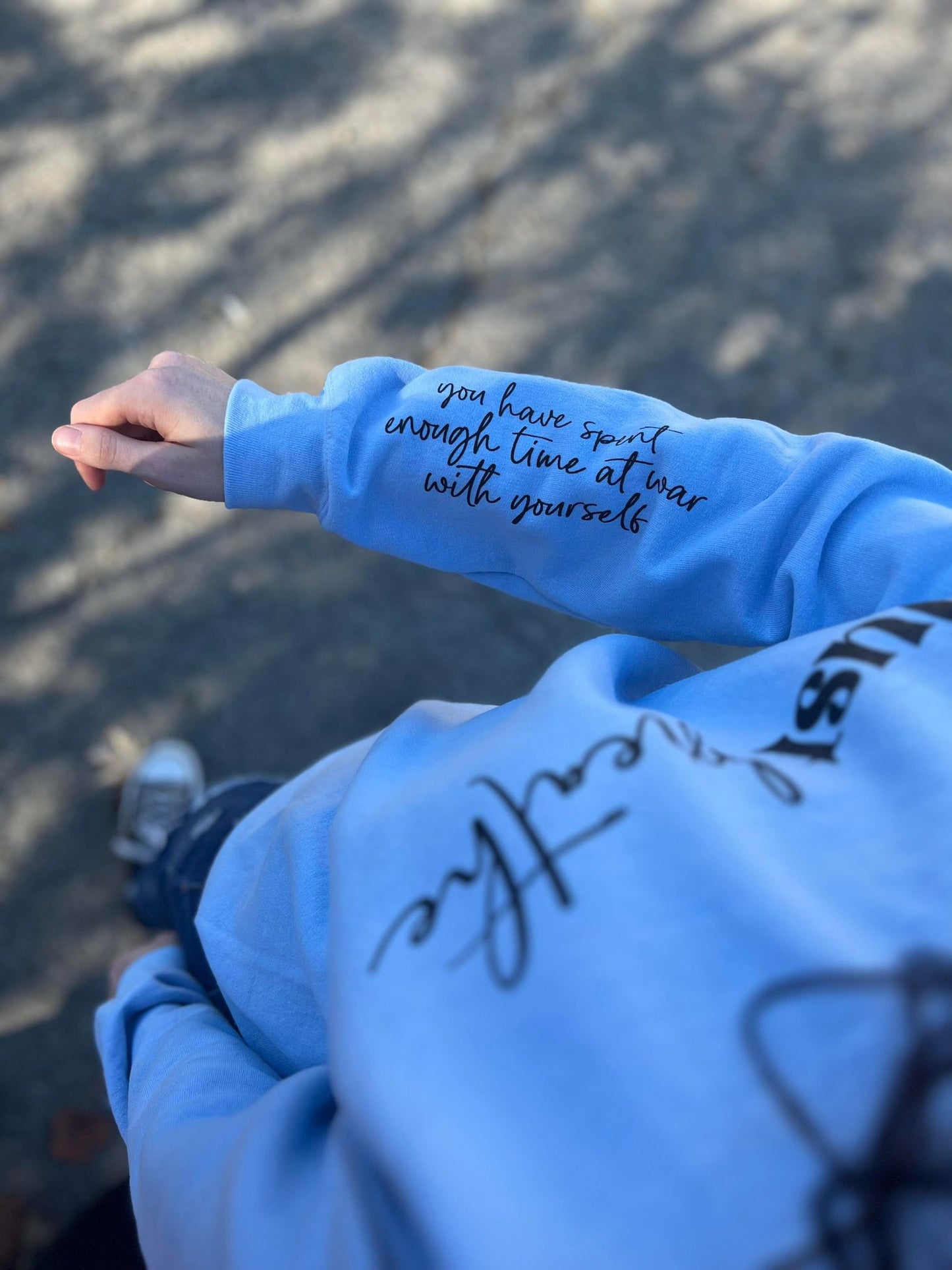 JUST BREATH Graphic Sweatshirt